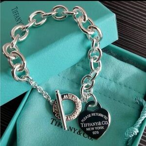 Tiffany & co silver heart bracelet
